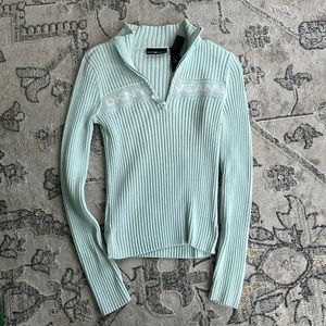 DKNY Zip Up Sweater